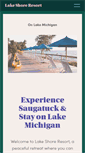 Mobile Screenshot of lakeshoreresortsaugatuck.com